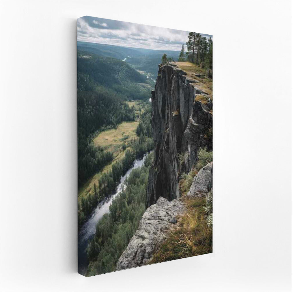 The Greatness of Nature: View from Steep Cliffs