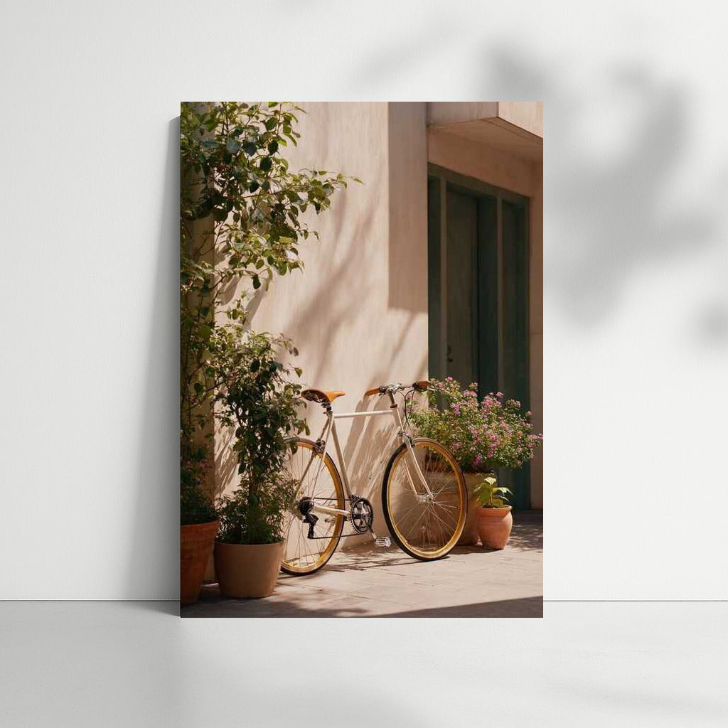 Elegant Bicycle in Greenery: Ease of Movement