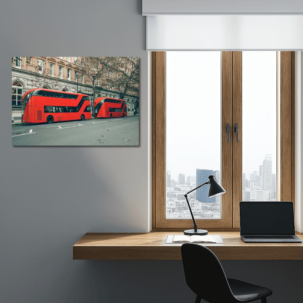 Red Double Decker Buses: City Movement