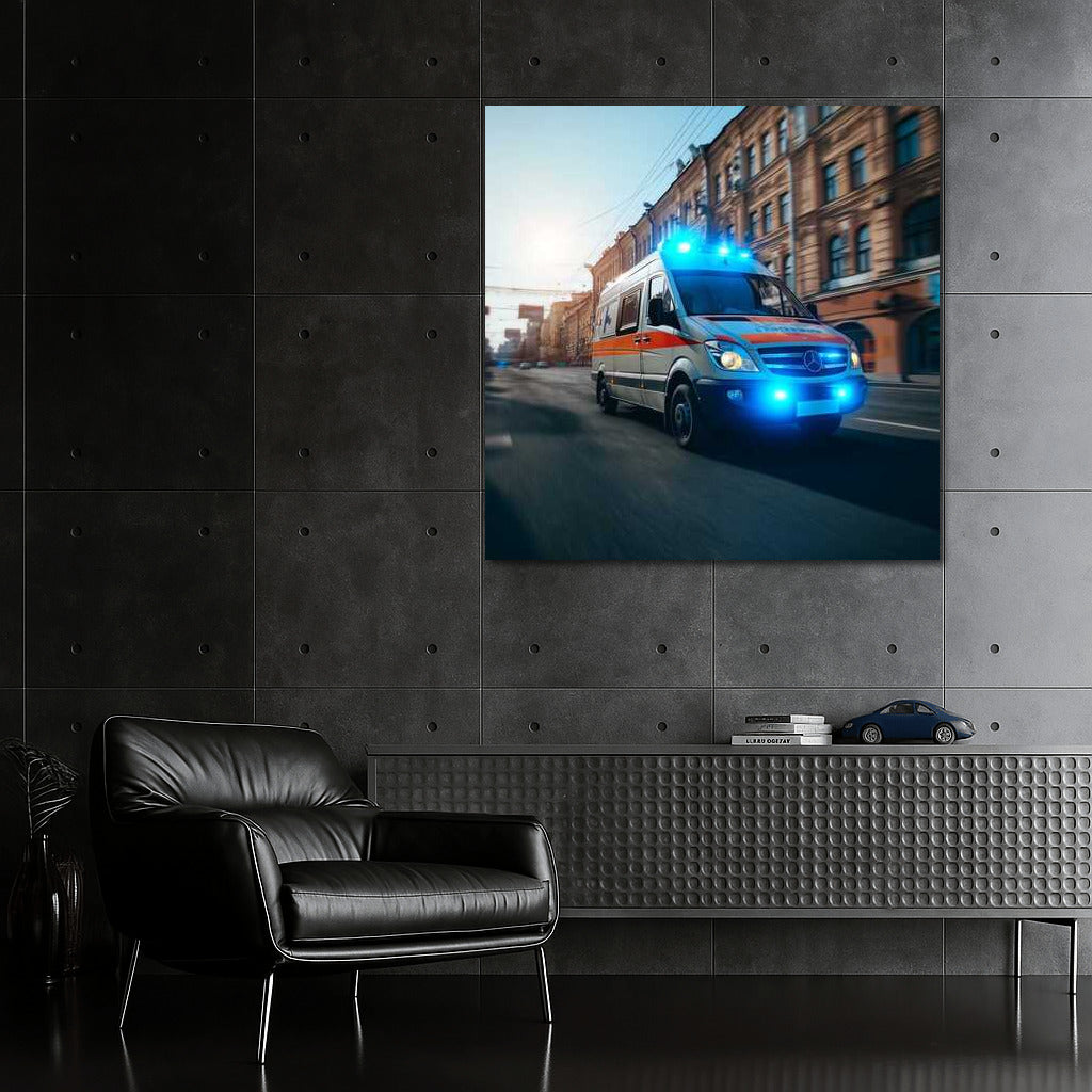 Instantaneous breakthrough: Mercedes Sprinter in the dynamics of urban rescues