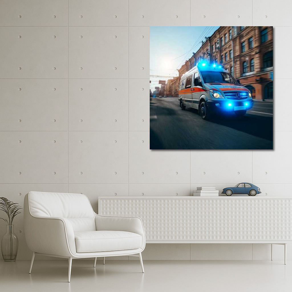 Instantaneous breakthrough: Mercedes Sprinter in the dynamics of urban rescues