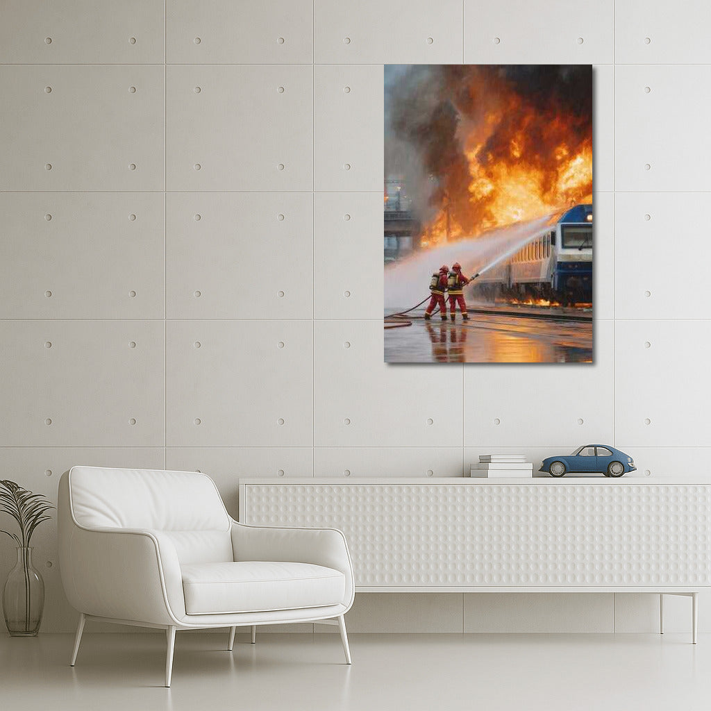 Firefighter Heroism: Saving a Train in Flames