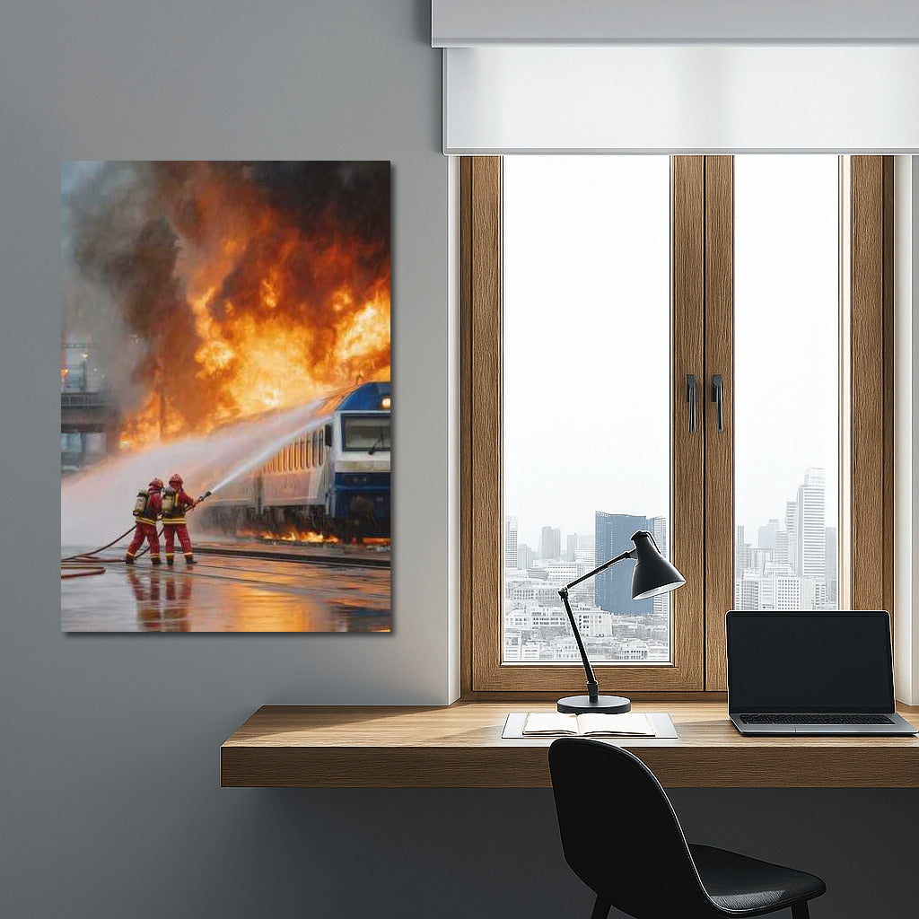 Firefighter Heroism: Saving a Train in Flames