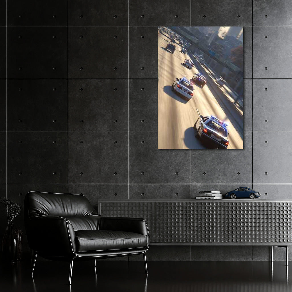 High Speed Chase: Police Ford Crown Victoria on Highway