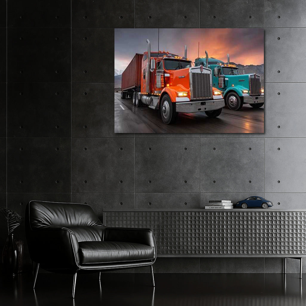 Kenworth Truck Sunset Race: Highway Performance