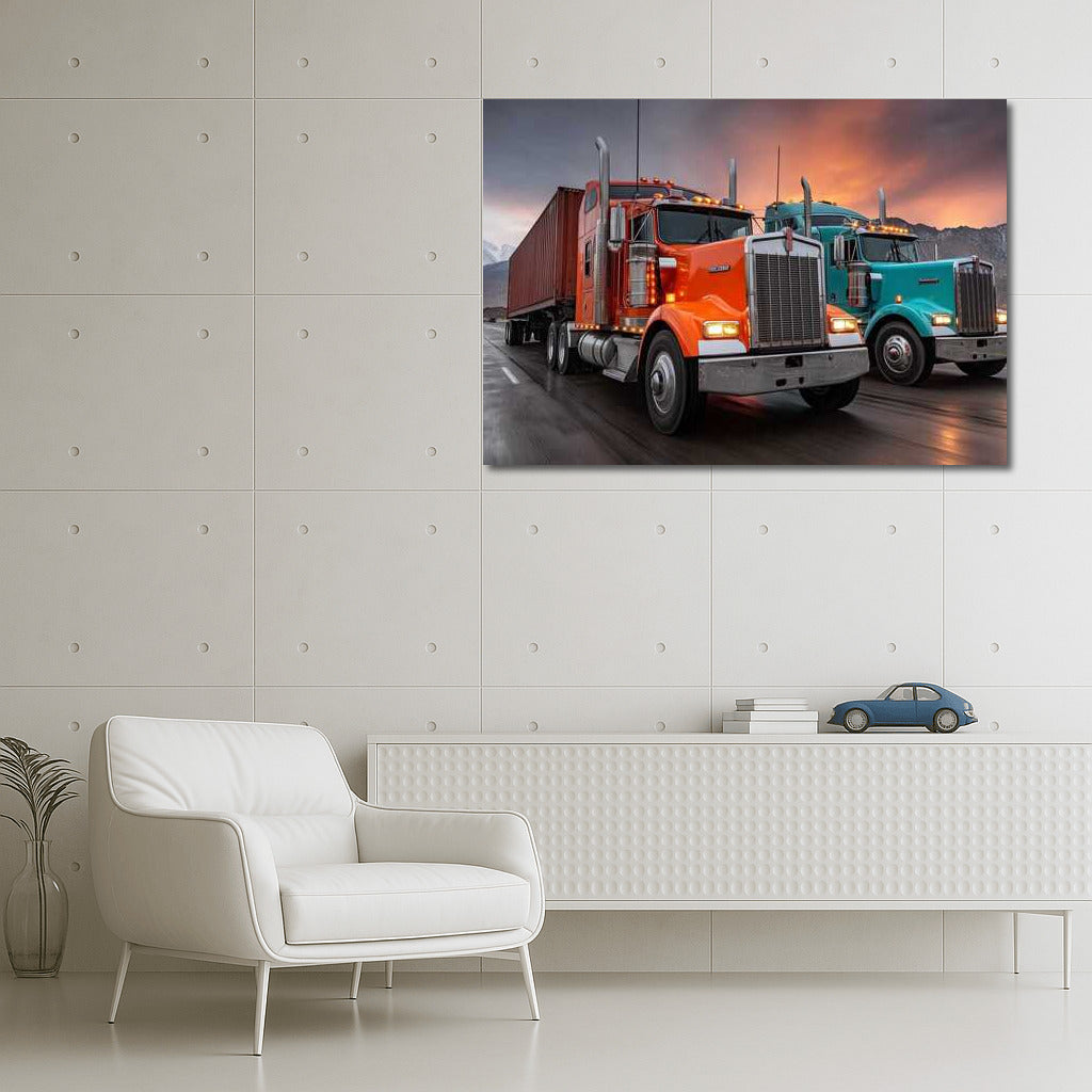 Kenworth Truck Sunset Race: Highway Performance