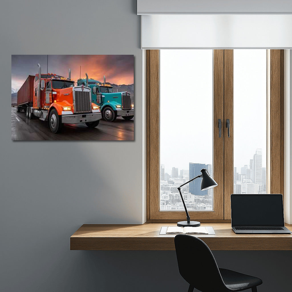 Kenworth Truck Sunset Race: Highway Performance