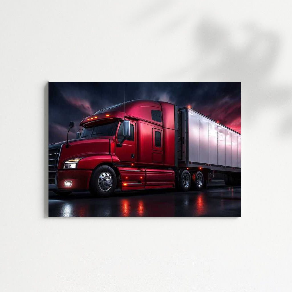 Road Power: Stylish Truck on the Move