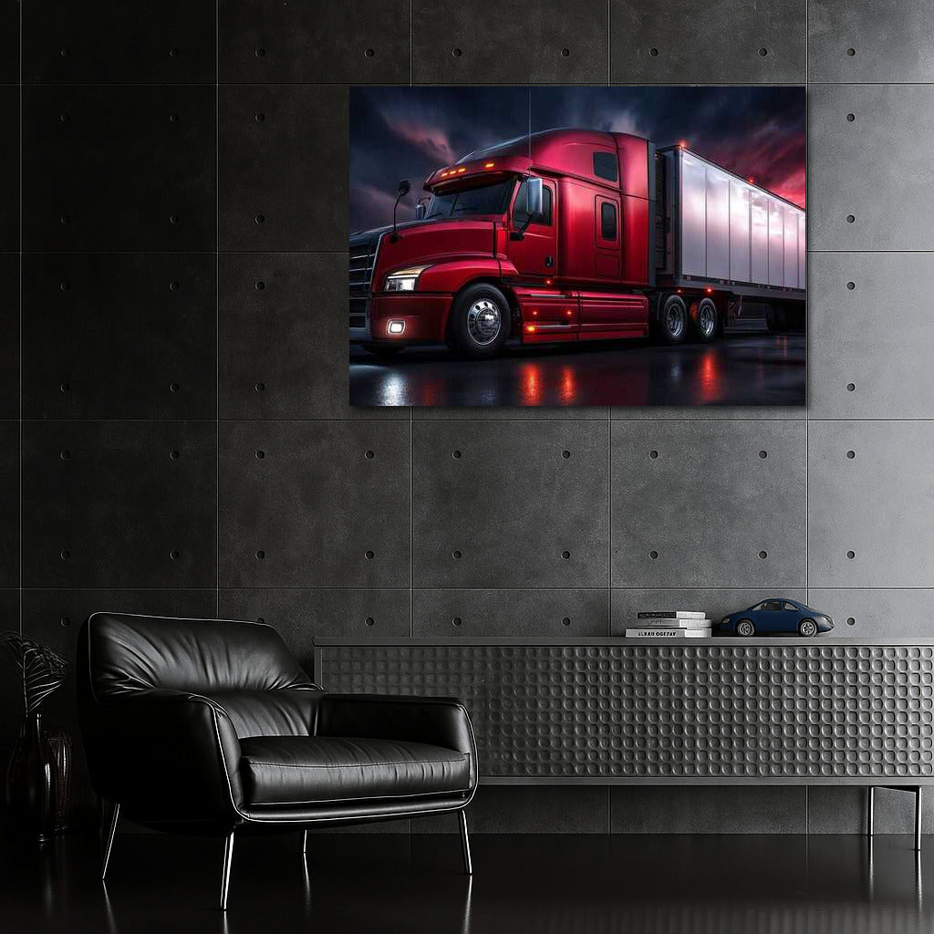 Road Power: Stylish Truck on the Move