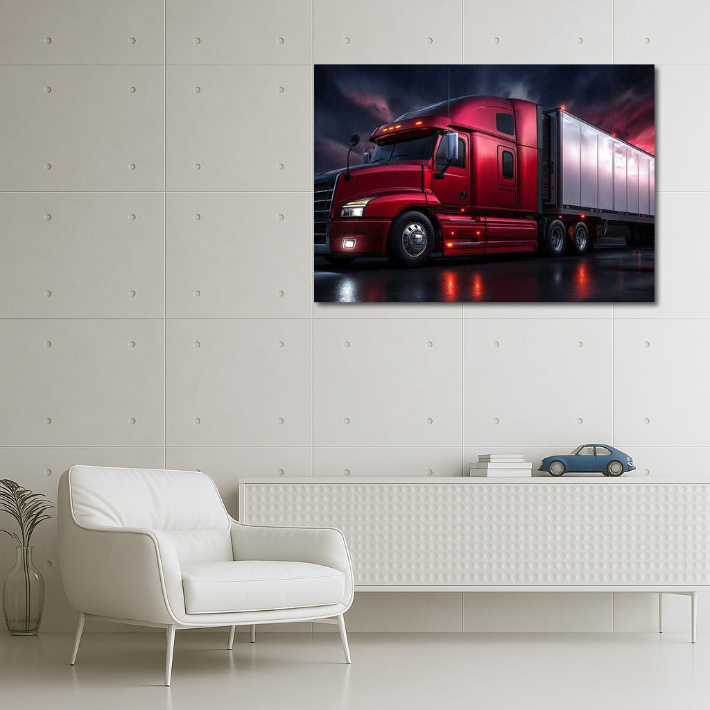 Road Power: Stylish Truck on the Move