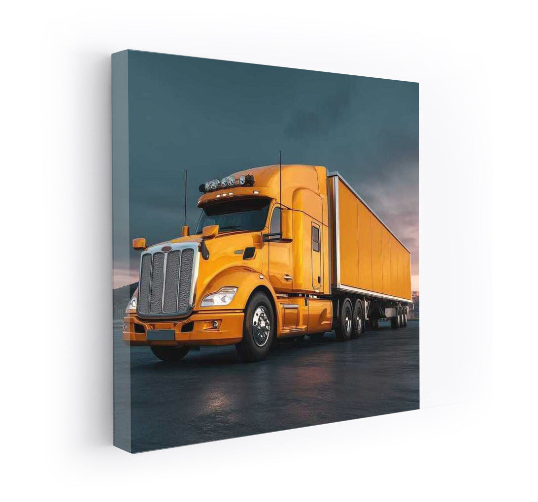 Peterbilt Orange Giant: Power and Style on the Road