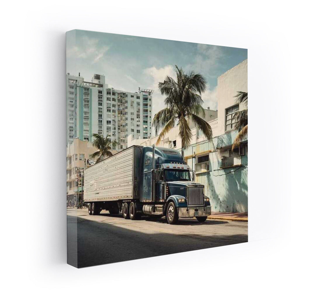 Urban Giant: Truck Among the Palms