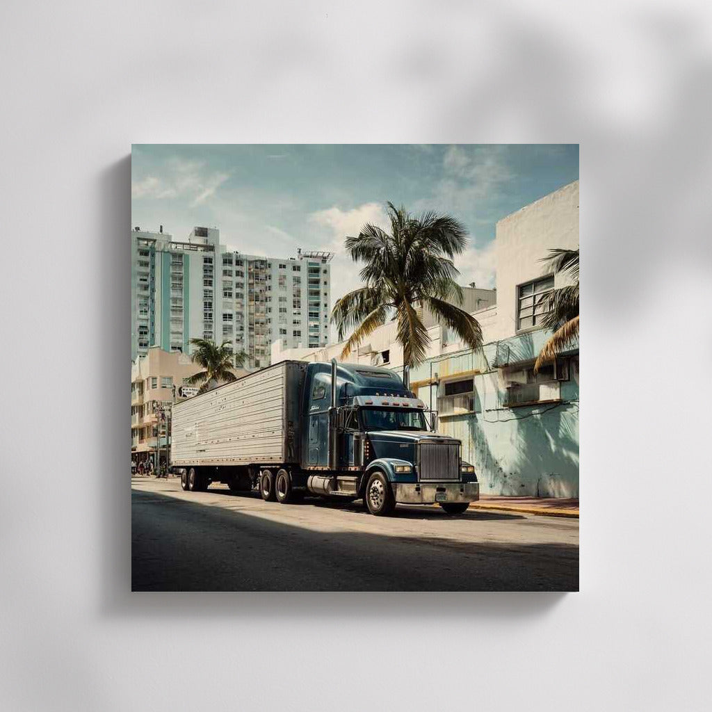 Urban Giant: Truck Among the Palms