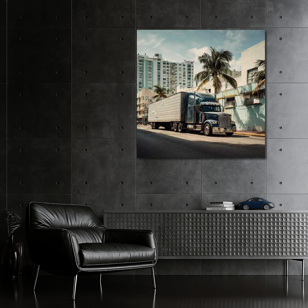 Urban Giant: Truck Among the Palms