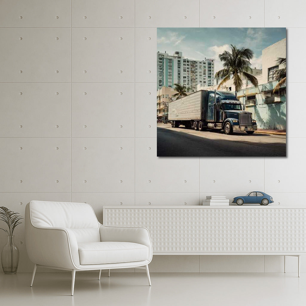 Urban Giant: Truck Among the Palms