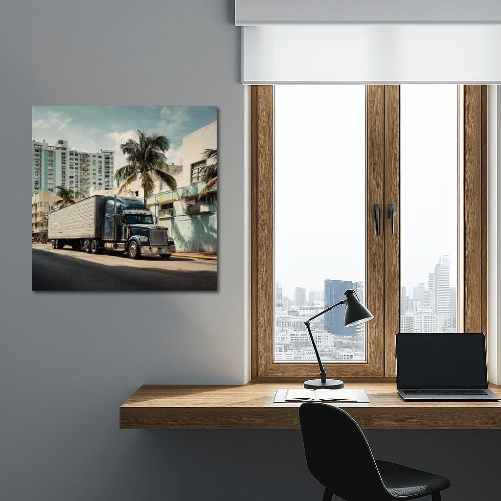 Urban Giant: Truck Among the Palms