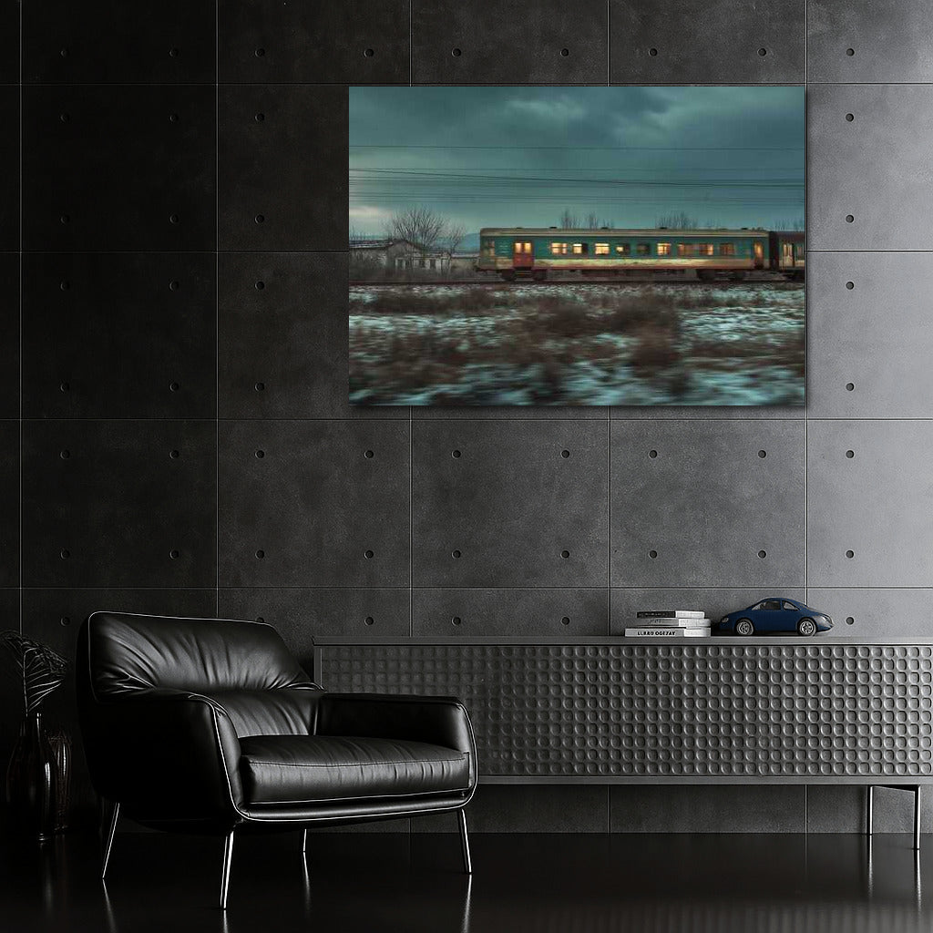 Evening Express: Winter Train Journey