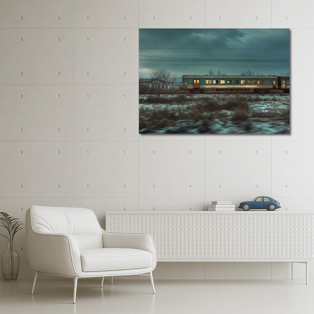 Evening Express: Winter Train Journey