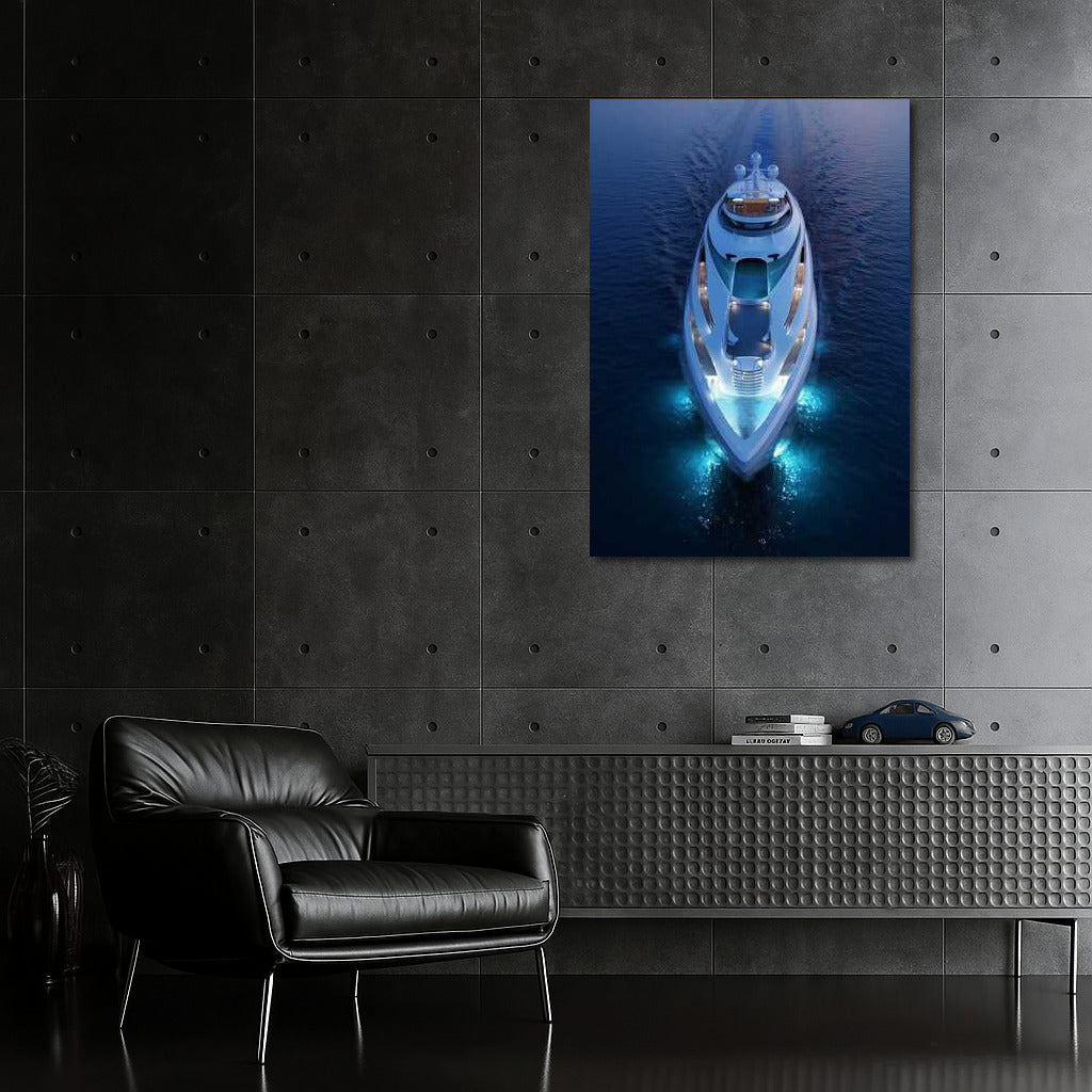 Shine of the Yacht: Elegant Transport on the Sea Surface