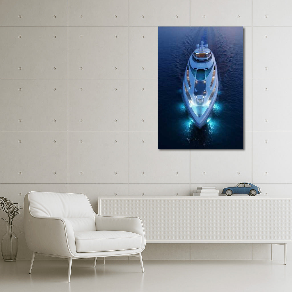 Shine of the Yacht: Elegant Transport on the Sea Surface