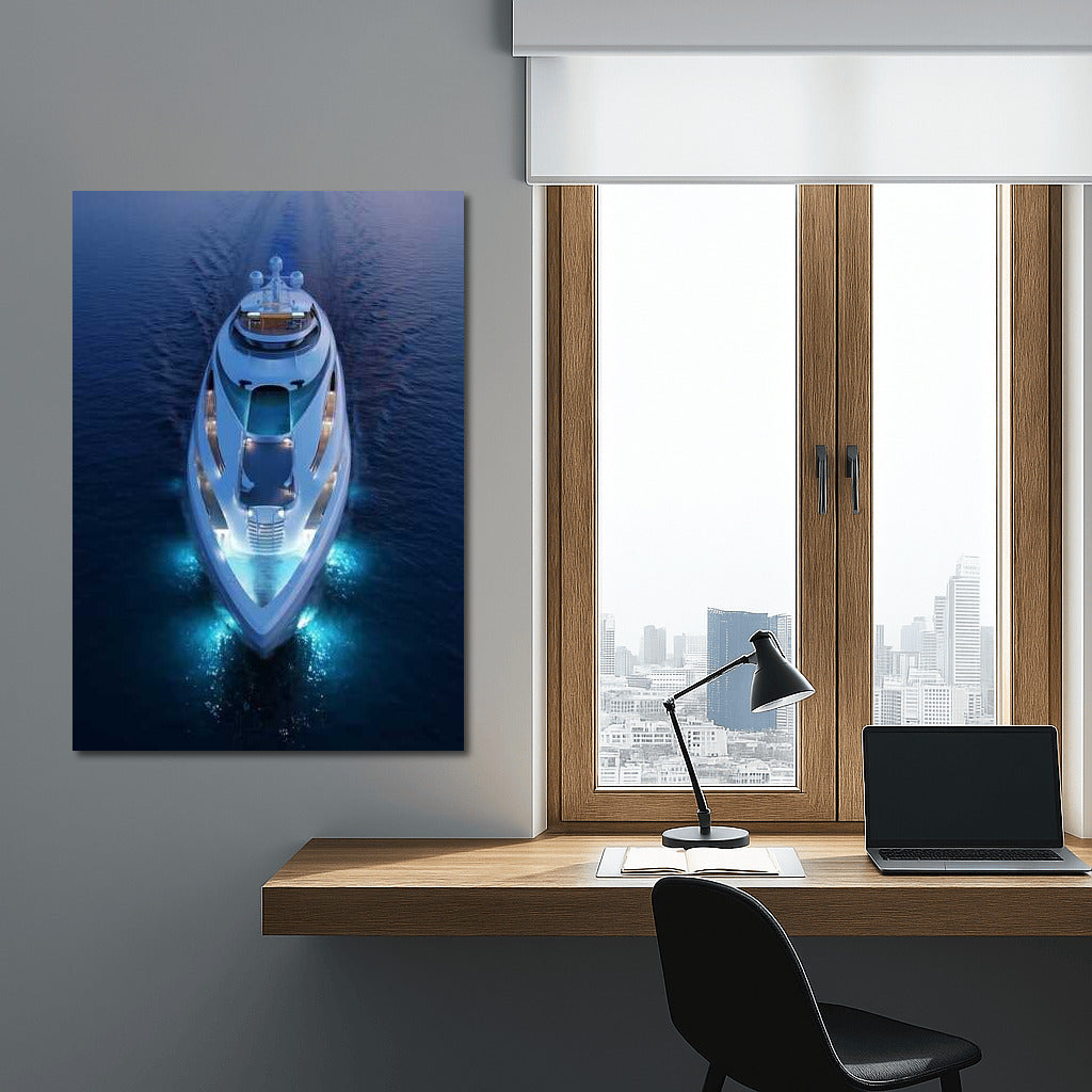 Shine of the Yacht: Elegant Transport on the Sea Surface