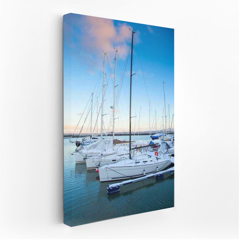 Evening Harbor: Elegant Yachts and Heavenly Freedom