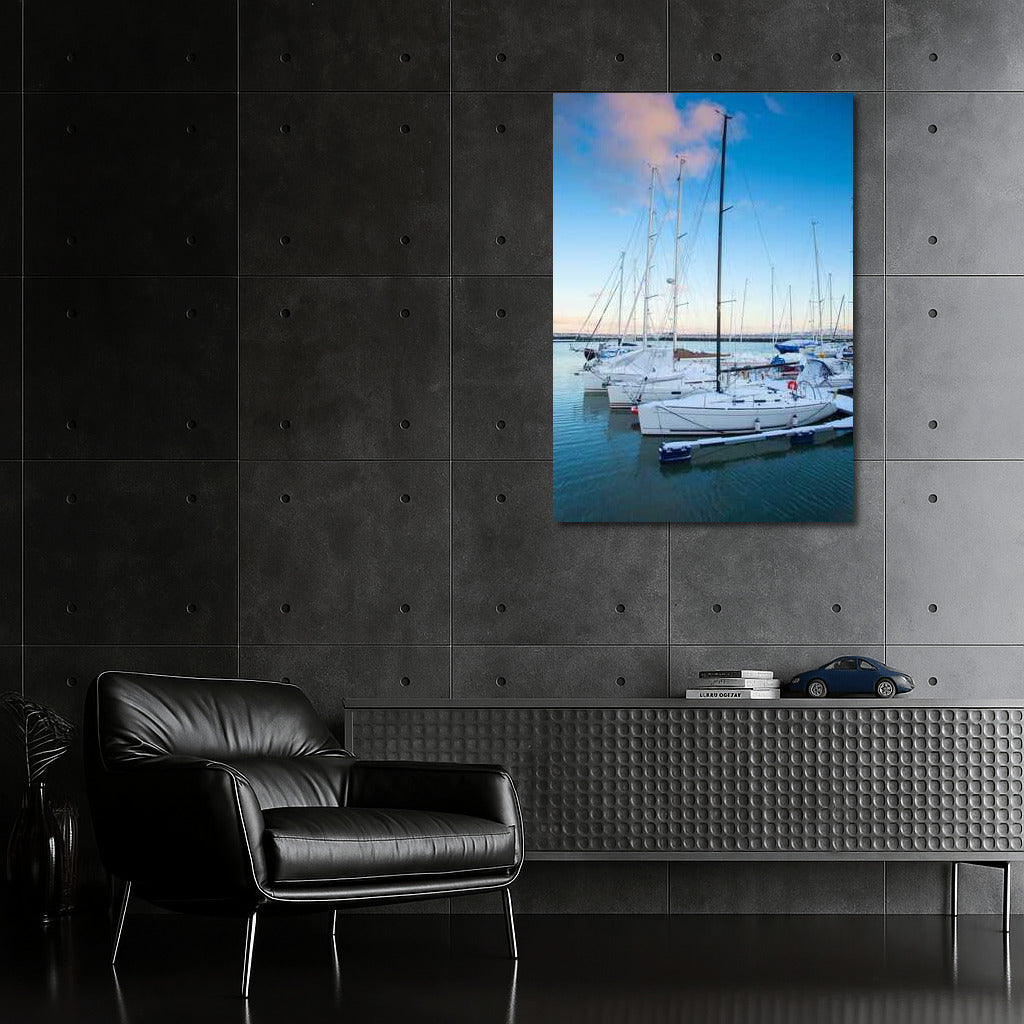 Evening Harbor: Elegant Yachts and Heavenly Freedom