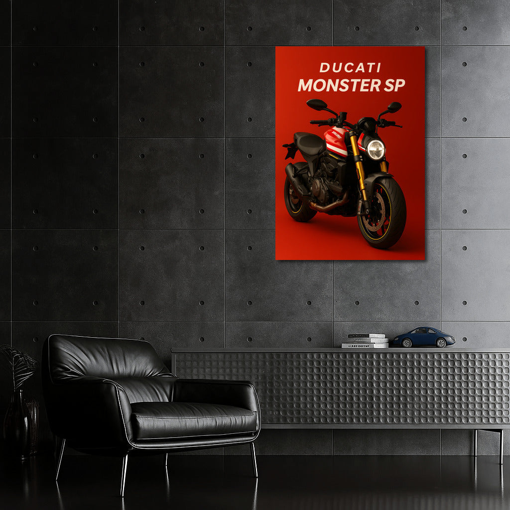Ducati Monster SP: Dynamics and Speed on Your Wall