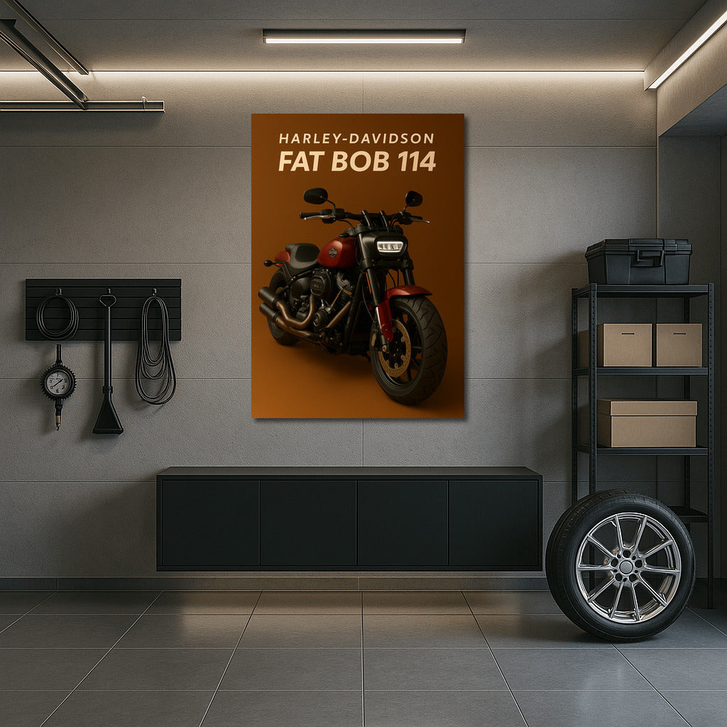 Harley Davidson Fat Bob: Dynamics and Power in the Interior