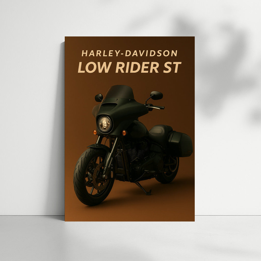 Harley Davidson Low Rider ST: Speed and Style on Your Wall