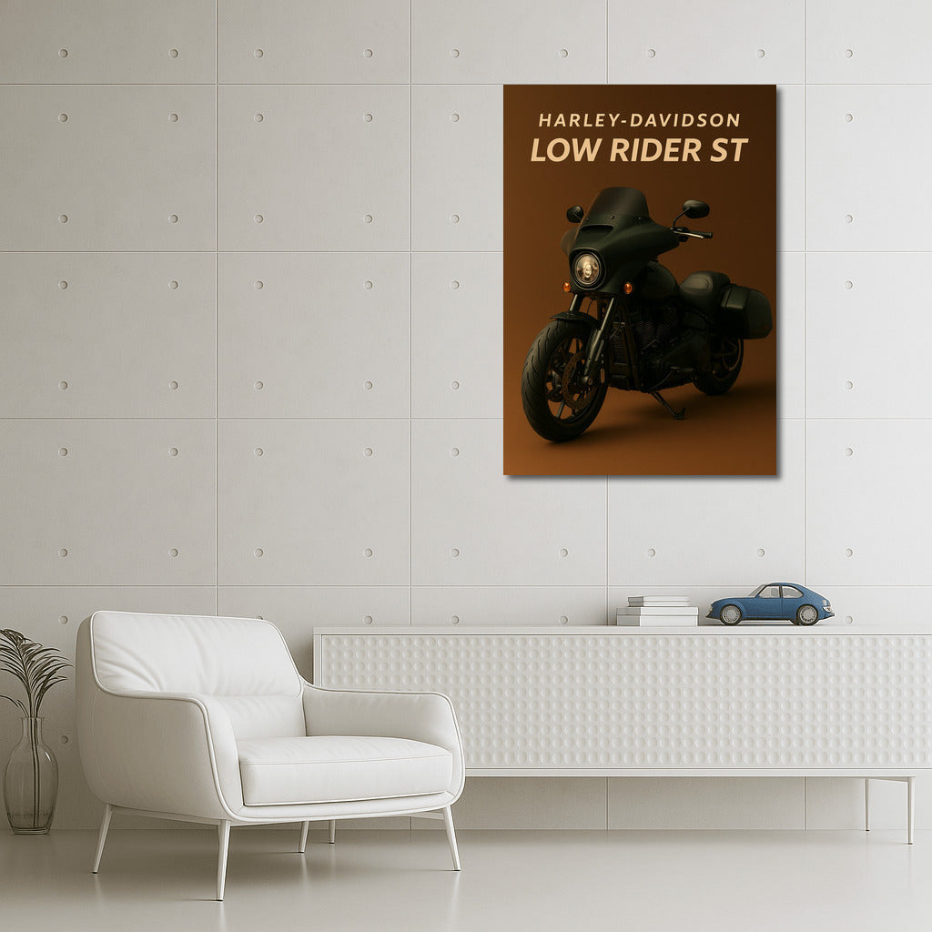 Harley Davidson Low Rider ST: Speed and Style on Your Wall