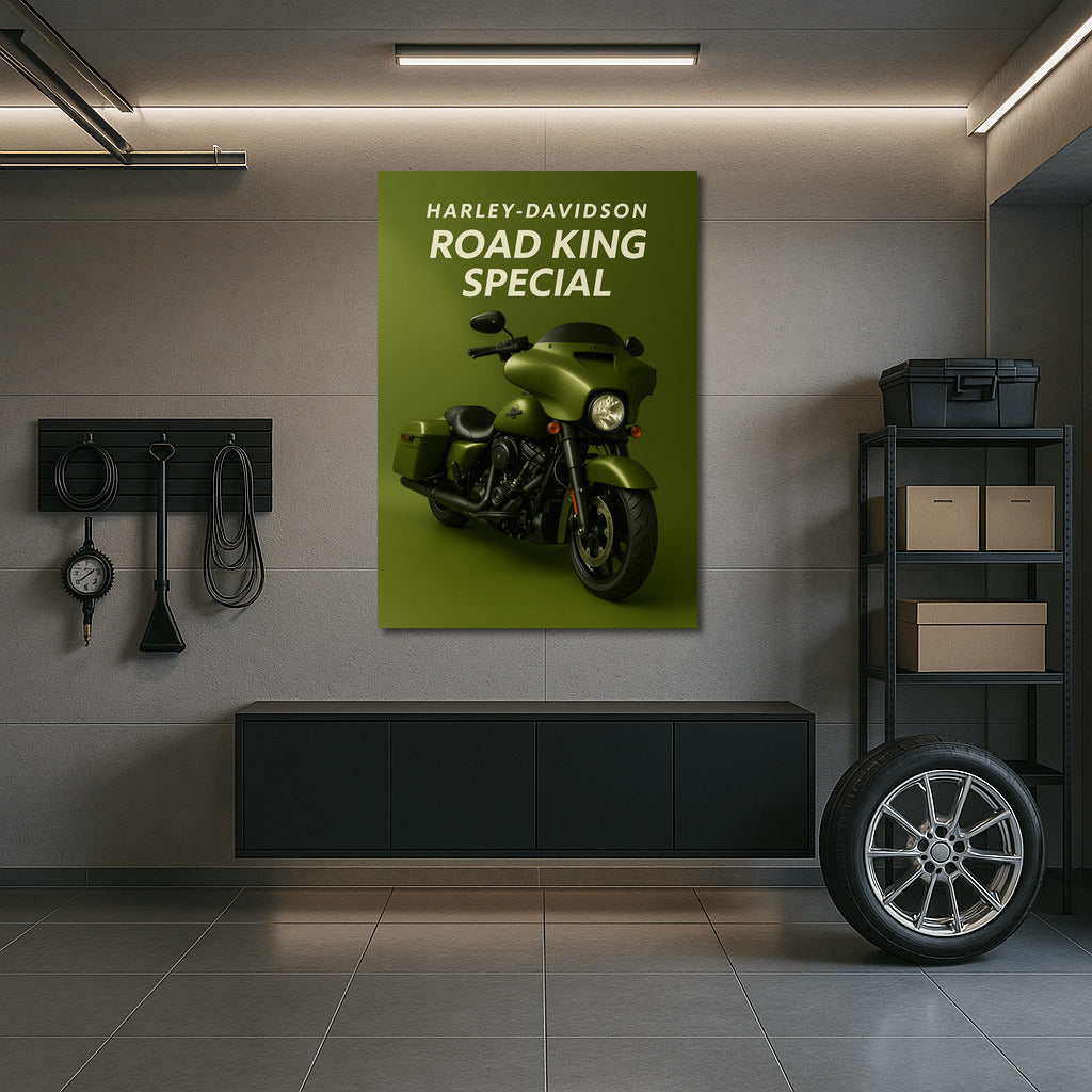 Harley Davidson Road King Special: Power and Style on Your Wall
