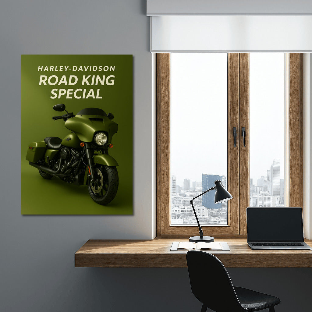 Harley Davidson Road King Special: Power and Style on Your Wall