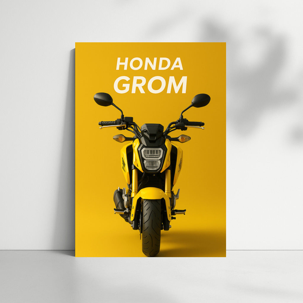 A Brilliant Splash of Adrenaline: Honda Grom for Walls