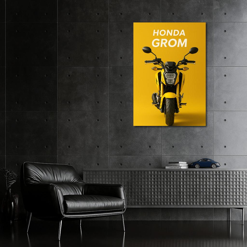 A Brilliant Splash of Adrenaline: Honda Grom for Walls