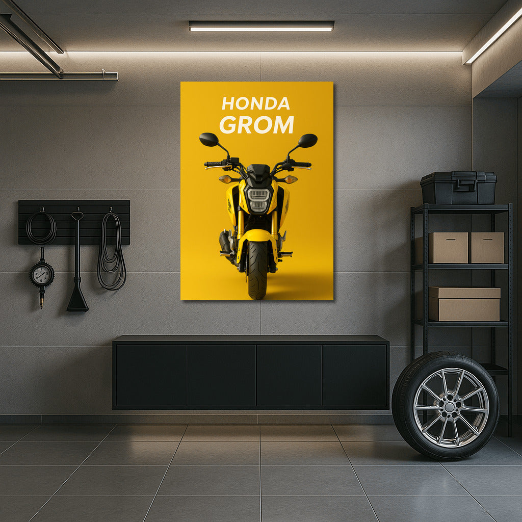 A Brilliant Splash of Adrenaline: Honda Grom for Walls