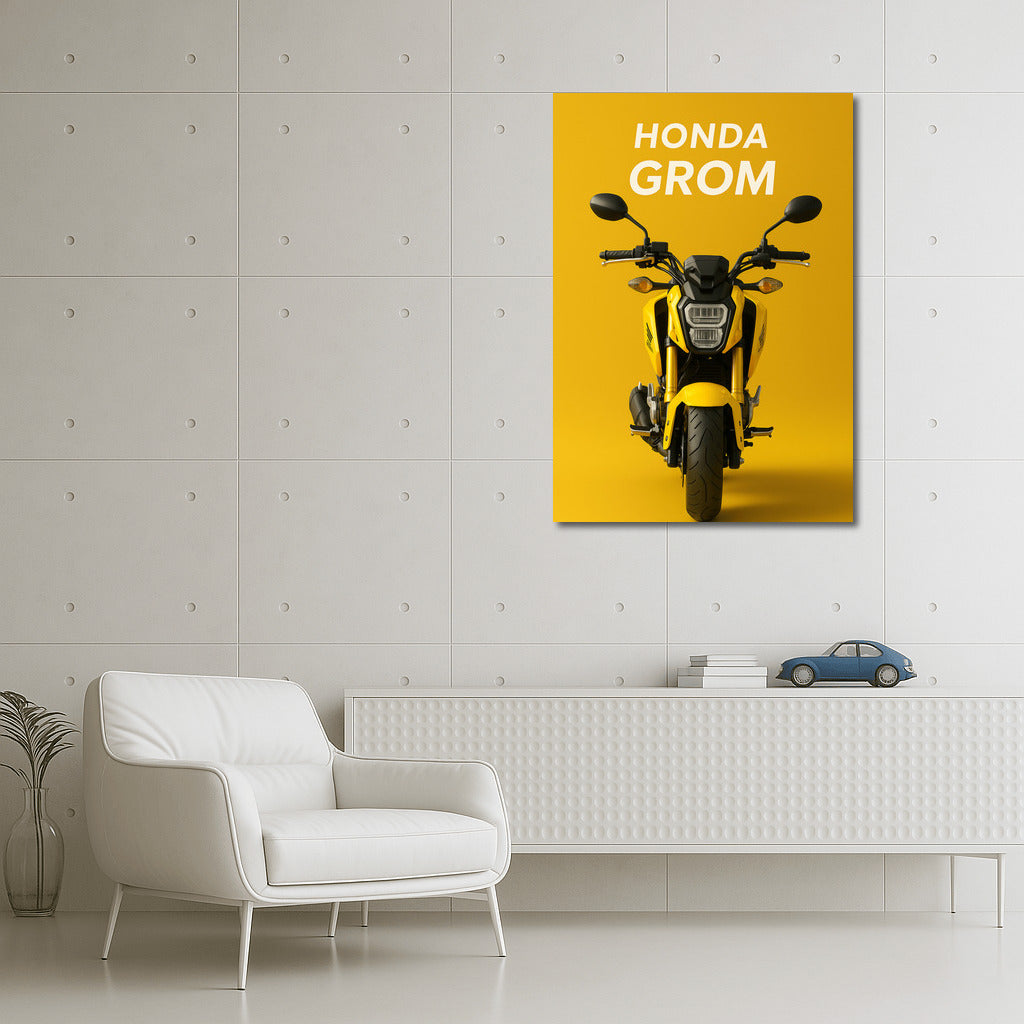 A Brilliant Splash of Adrenaline: Honda Grom for Walls
