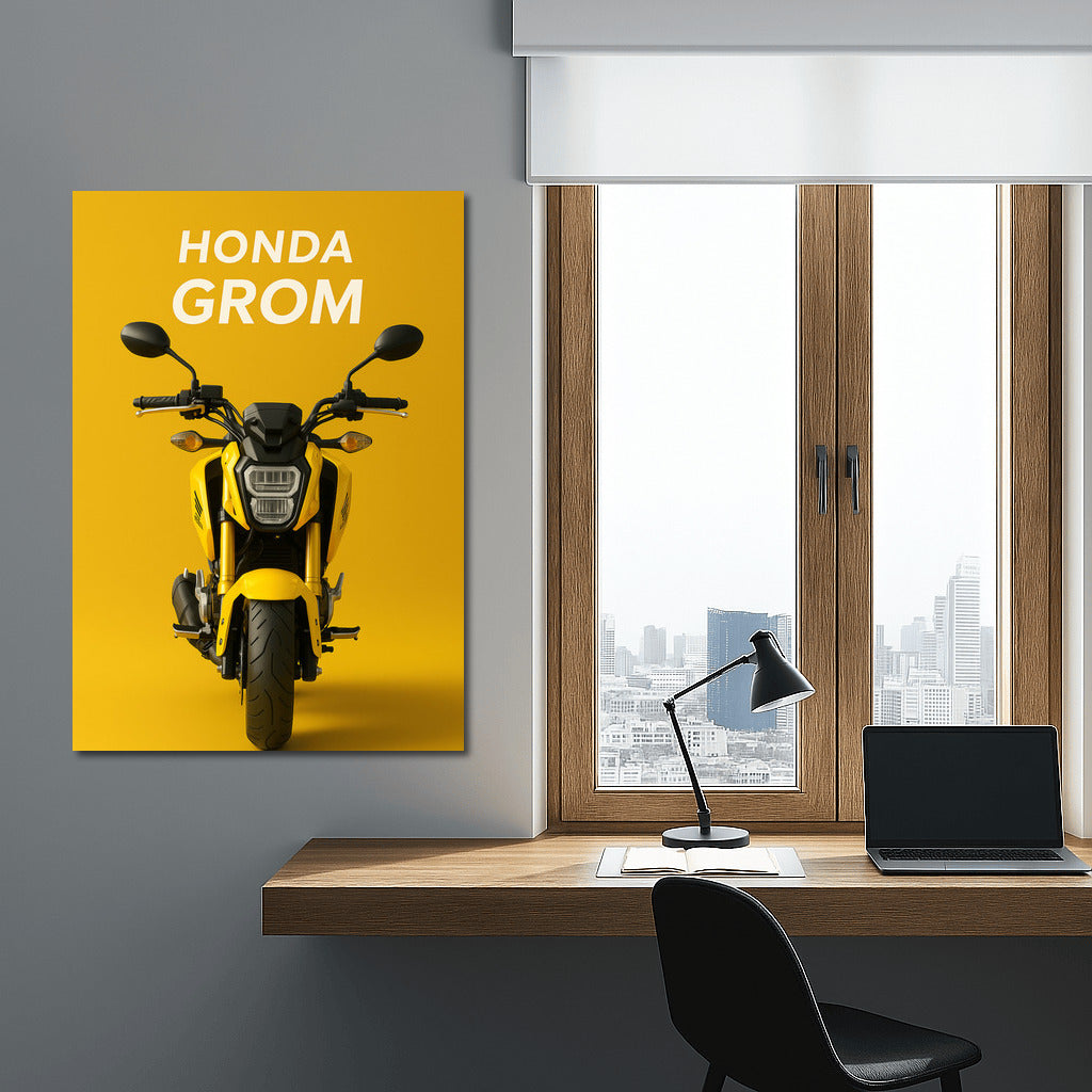 A Brilliant Splash of Adrenaline: Honda Grom for Walls