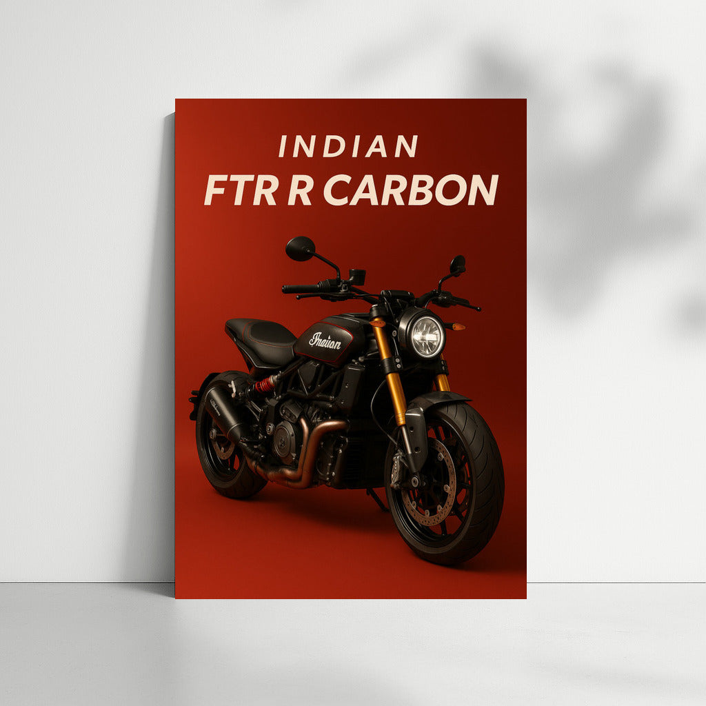 Indian FTR R Carbon: Dynamics and Style in Motion
