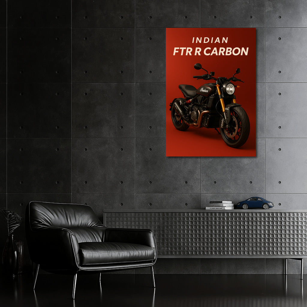 Indian FTR R Carbon: Dynamics and Style in Motion