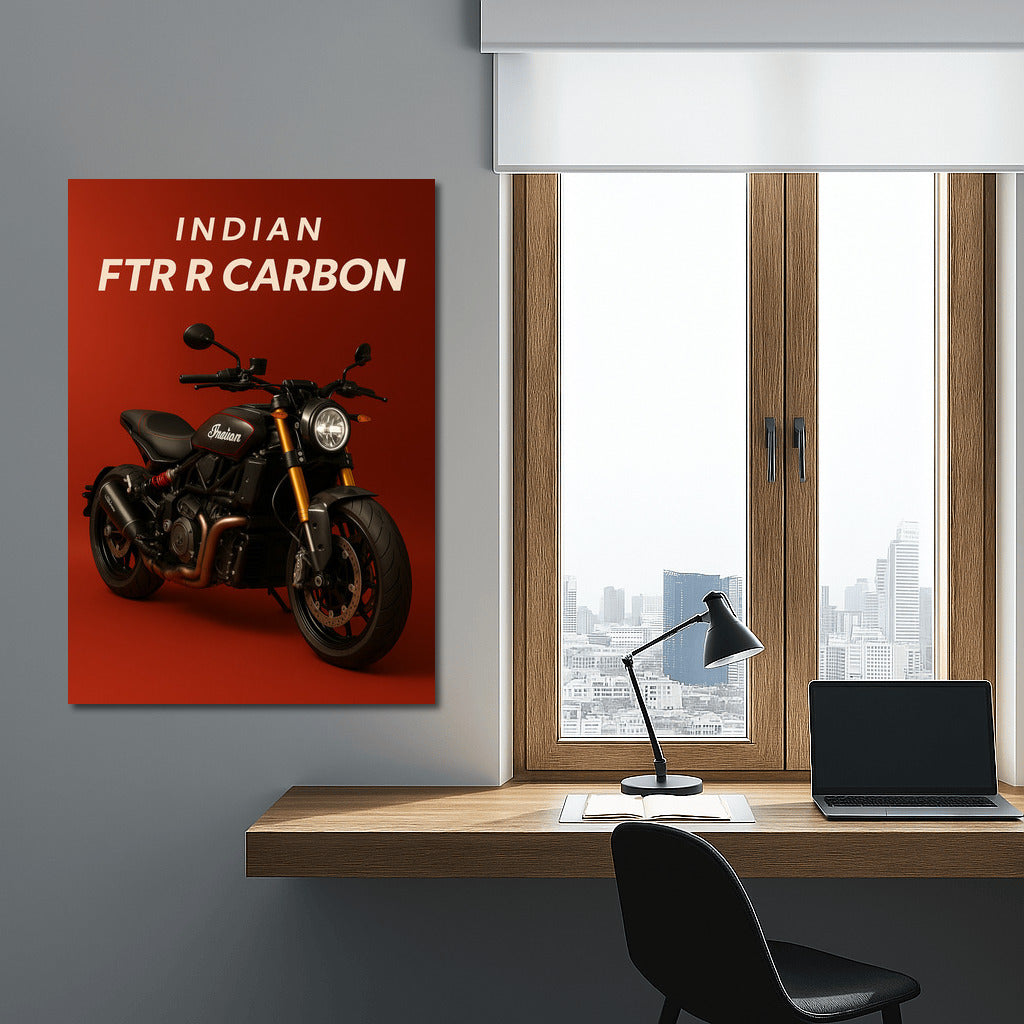 Indian FTR R Carbon: Dynamics and Style in Motion