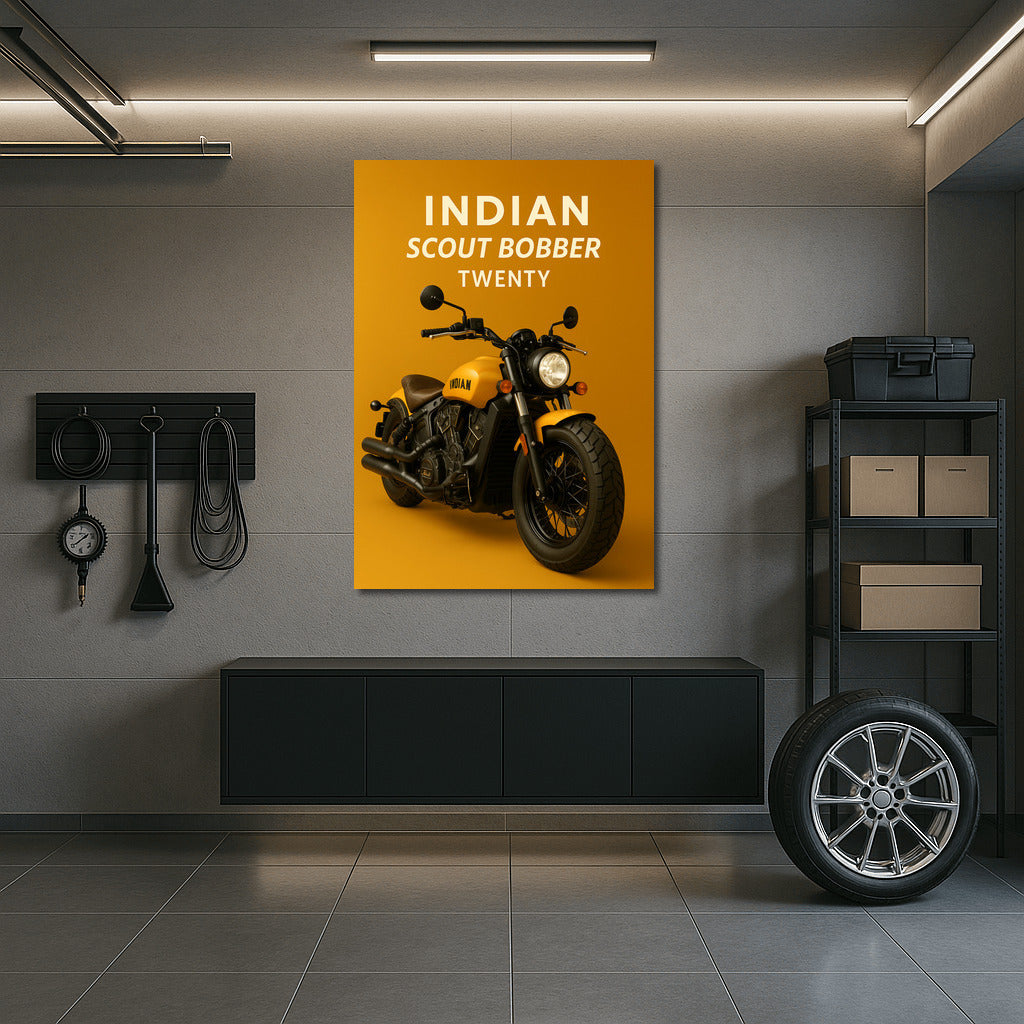Speed and Style: Indian Scout Bobber Twenty