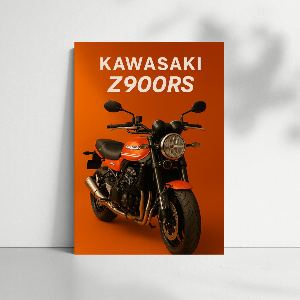 Kawasaki Z900RS: Classic and Power on the Wall