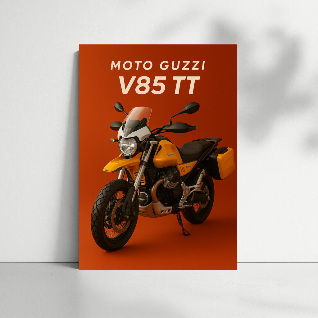 Road Legend: Moto Guzzi V85 TT - Speed and Style