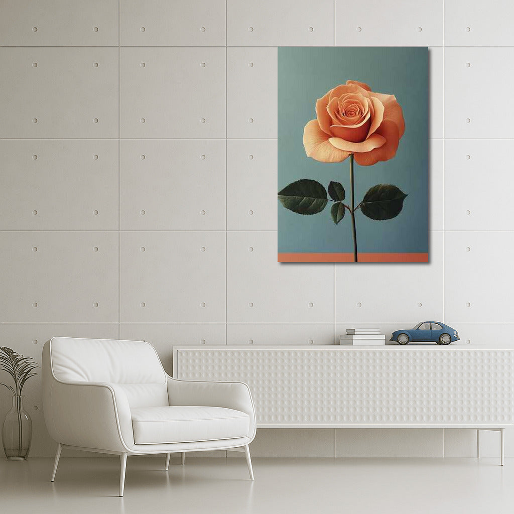 Elegant Rose: Minimalistic Flower Photography