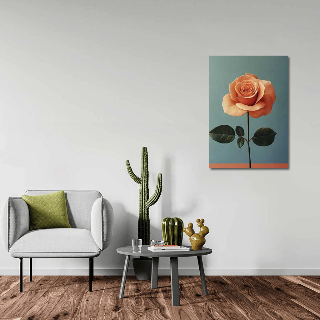 Elegant Rose: Minimalistic Flower Photography