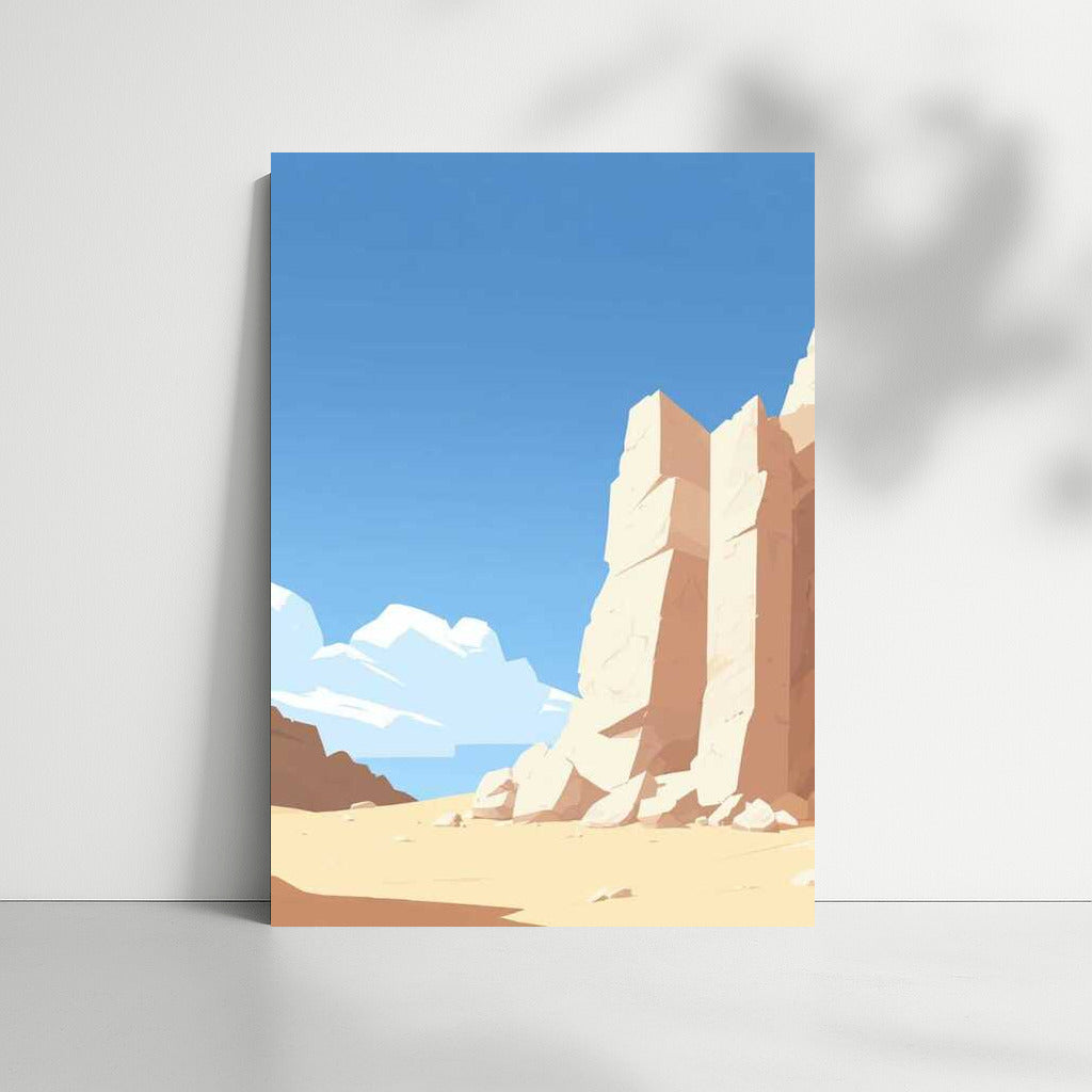 Silent Dance of White Rocks in the Desert: Minimalism