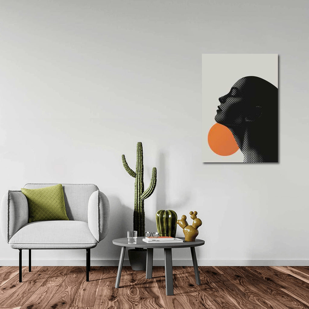 Mysterious Silhouette: A Bright Accent in Minimalism