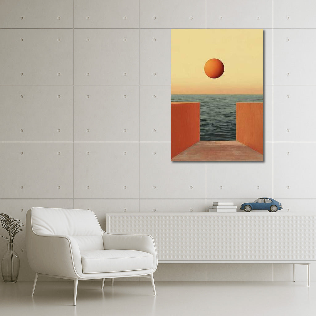 Solar Disk: Minimalism over the Sea