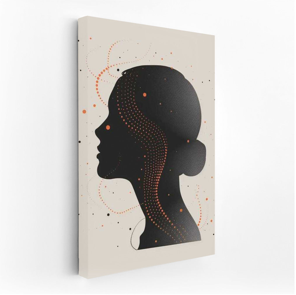 Silhouette in Dots and Lines: Elegant Minimalism